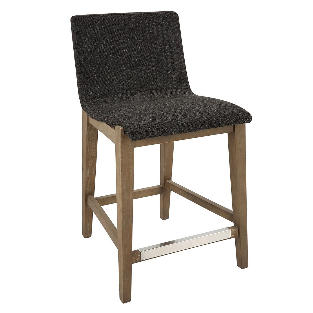 Klemens Counter Stool in Brushed Nickel - available from The Lighting Shoppe, trusted by Canadian homeowners