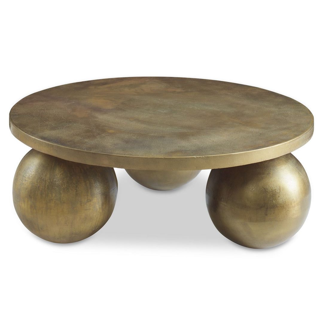 Triplet Coffee Table in Antique Brass - available from The Lighting Shoppe, trusted by Canadian homeowners