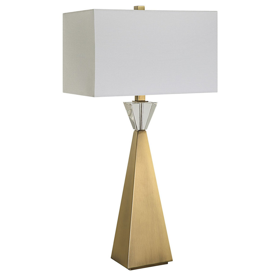 Arete One Light Table Lamp in Antique Brass - available from The Lighting Shoppe, trusted by Canadian homeowners