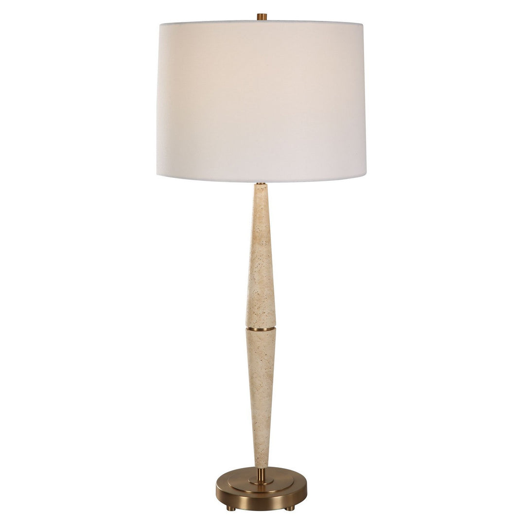 Palu One Light Table Lamp in Brushed Brass - available from The Lighting Shoppe, trusted by Canadian homeowners
