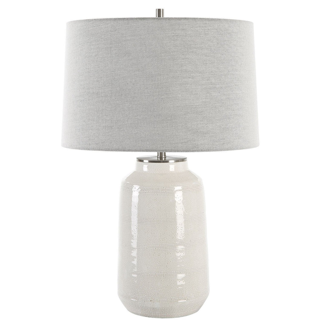 Odawa One Light Table Lamp in Brushed Nickel - available from The Lighting Shoppe, trusted by Canadian homeowners