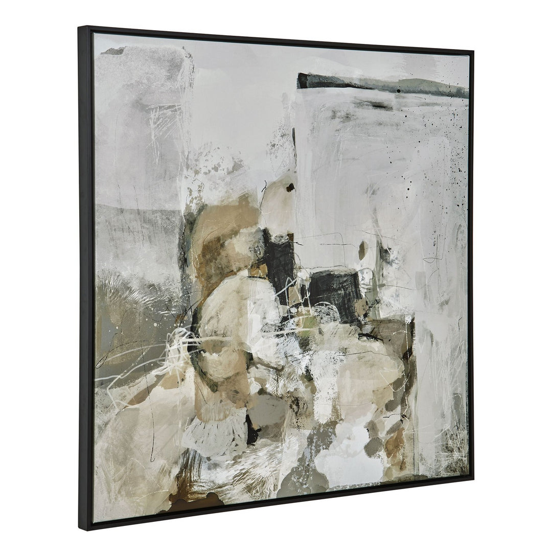 Solace I Abstract Art in Black - available from The Lighting Shoppe, trusted by Canadian homeowners