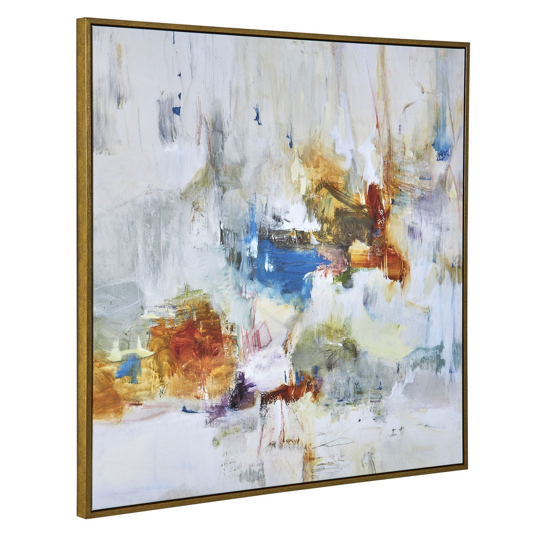 In The Beginning Abstract Art in Gold - available from The Lighting Shoppe, trusted by Canadian homeowners