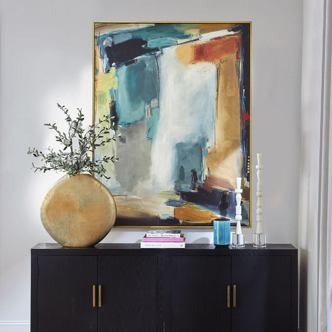 Painters High Abstract Art in Gold - available from The Lighting Shoppe, trusted by Canadian homeowners