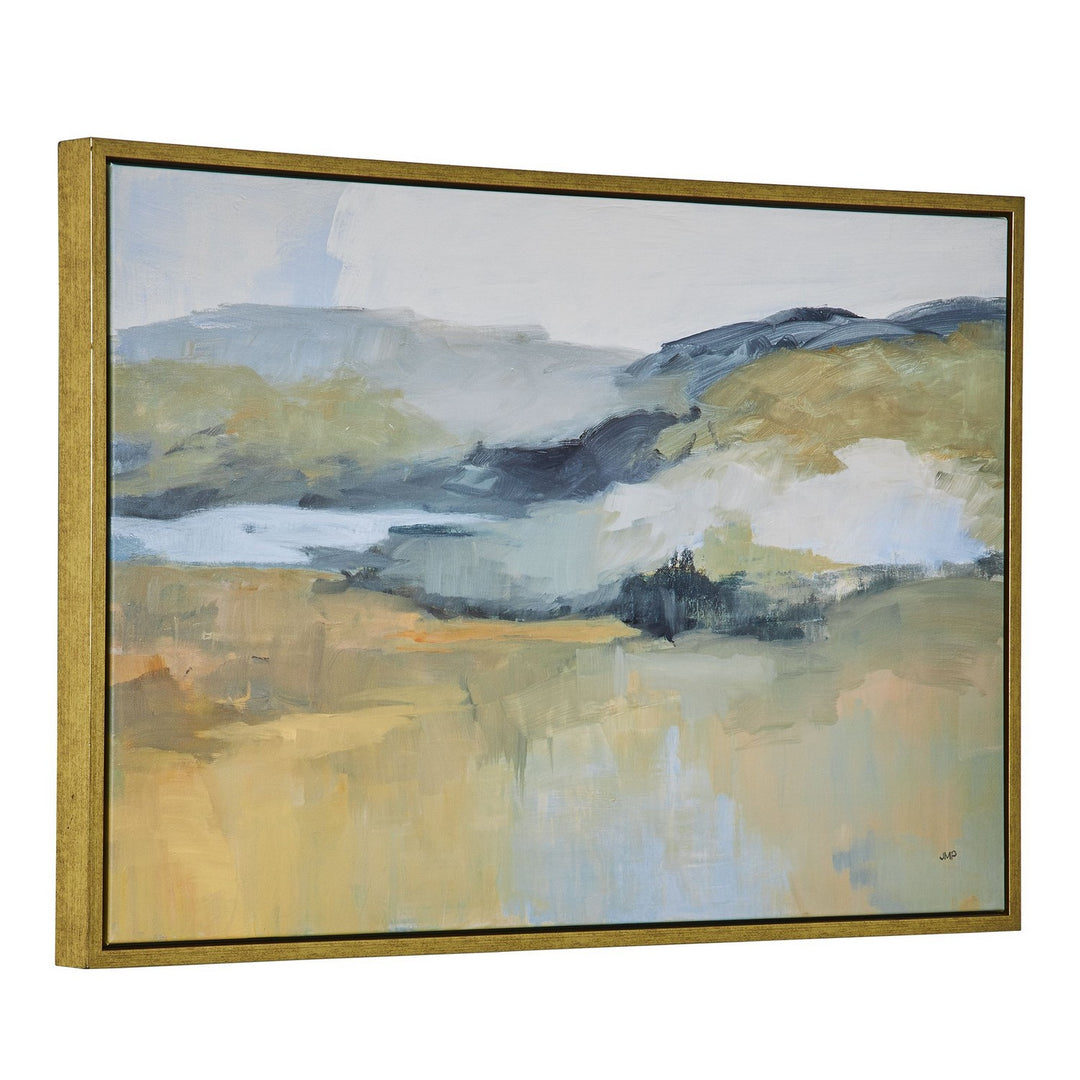 Folded Hills Landscape Art in Gold - available from The Lighting Shoppe, trusted by Canadian homeowners