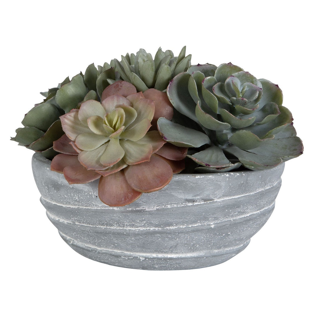 Peoria Succulent Accent in Green And Burgundy Tones - available from The Lighting Shoppe, trusted by Canadian homeowners