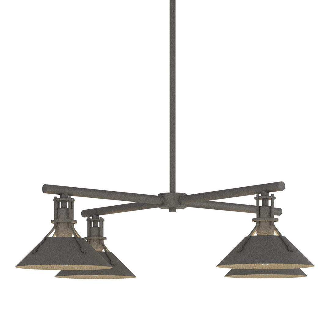 Hubbardton Forge Canada - 364210-SKT-MULT-20 - Four Light Outdoor Pendant - Henry - Coastal Natural Iron