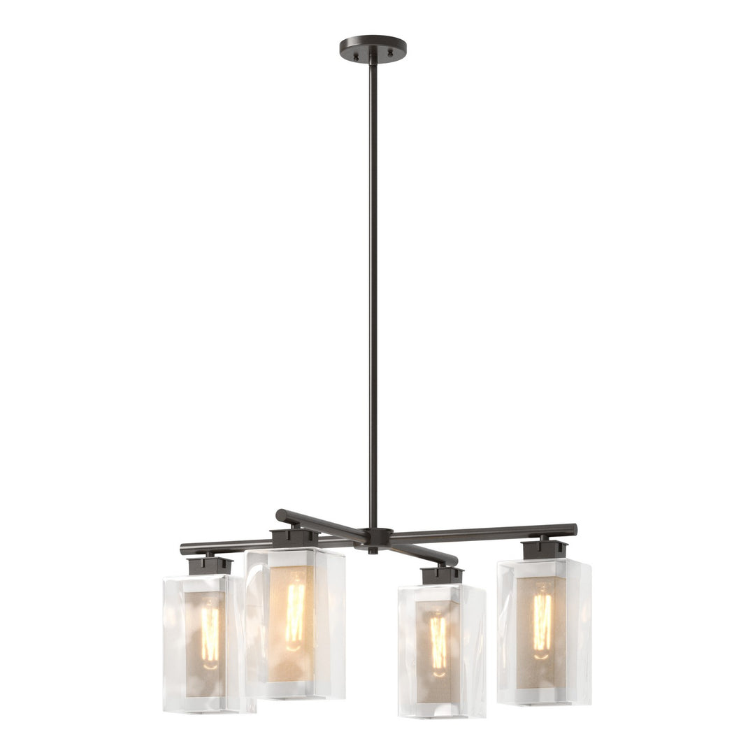 Hubbardton Forge Canada - 364213-SKT-MULT-14-72-ZM0093 - Four Light Outdoor Pendant - Polaris - Coastal Oil Rubbed Bronze