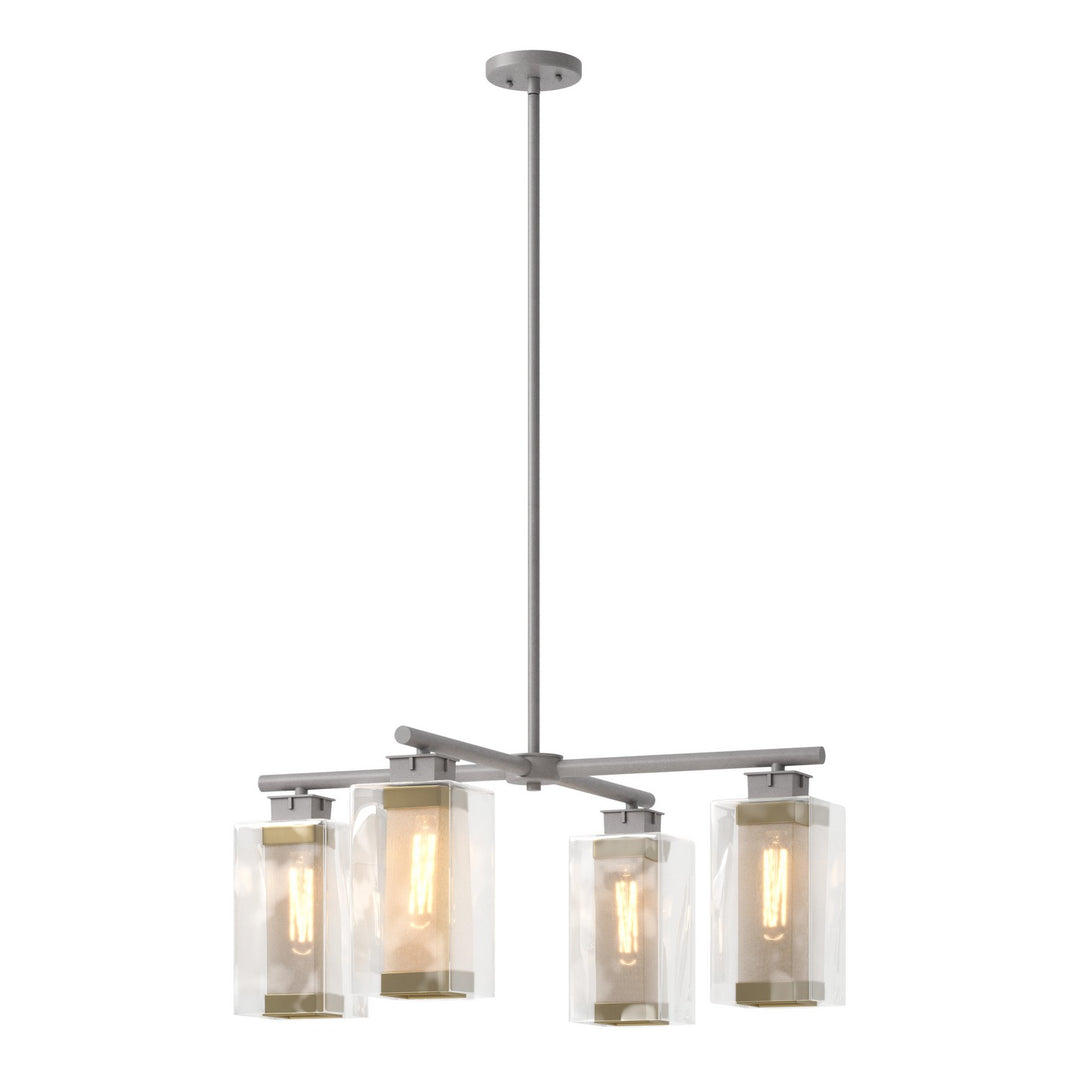 Hubbardton Forge Canada - 364213-SKT-MULT-78-70-ZM0093 - Four Light Outdoor Pendant - Polaris - Coastal Burnished Steel