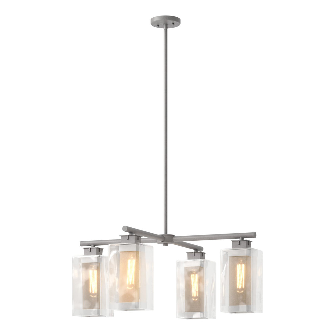 Hubbardton Forge Canada - 364213-SKT-MULT-78-72-ZM0093 - Four Light Outdoor Pendant - Polaris - Coastal Burnished Steel