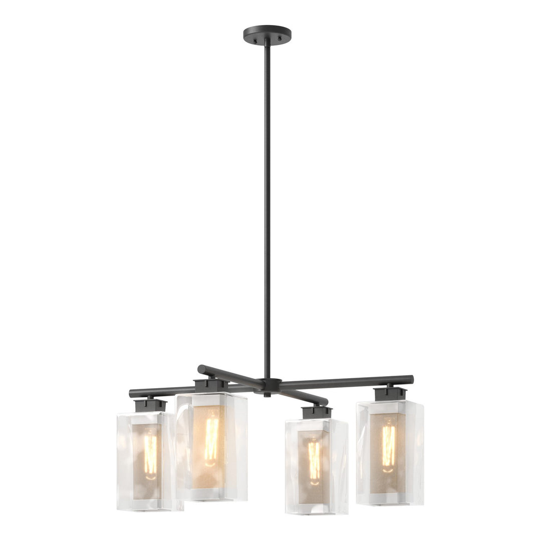 Hubbardton Forge Canada - 364213-SKT-MULT-80-72-ZM0093 - Four Light Outdoor Pendant - Polaris - Coastal Black