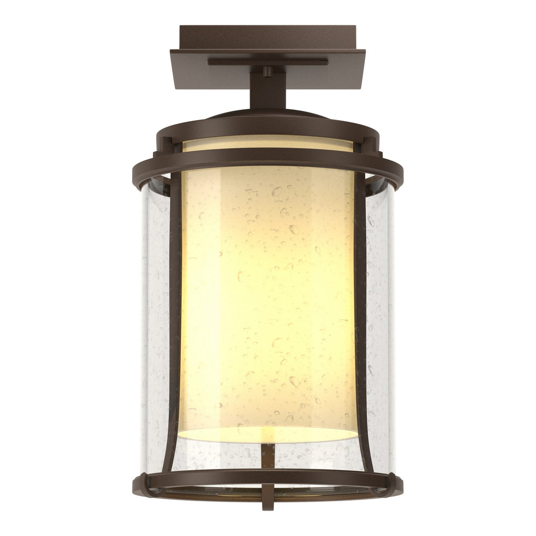 Hubbardton Forge Canada - 365605-SKT-75-ZS0297 - One Light Outdoor Semi-Flush Mount - Meridian - Coastal Bronze