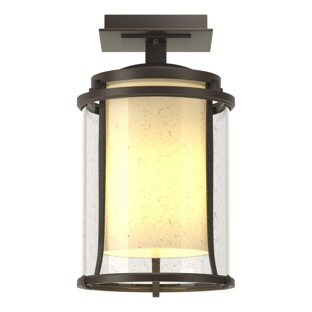 Hubbardton Forge Canada - 365605-SKT-77-ZS0297 - One Light Outdoor Semi-Flush Mount - Meridian - Coastal Dark Smoke