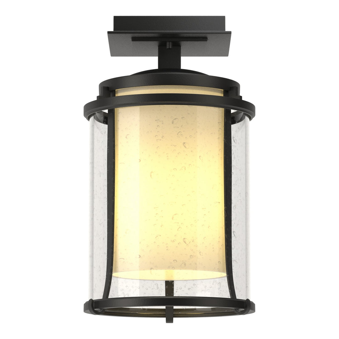 Hubbardton Forge Canada - 365605-SKT-80-ZS0297 - One Light Outdoor Semi-Flush Mount - Meridian - Coastal Black