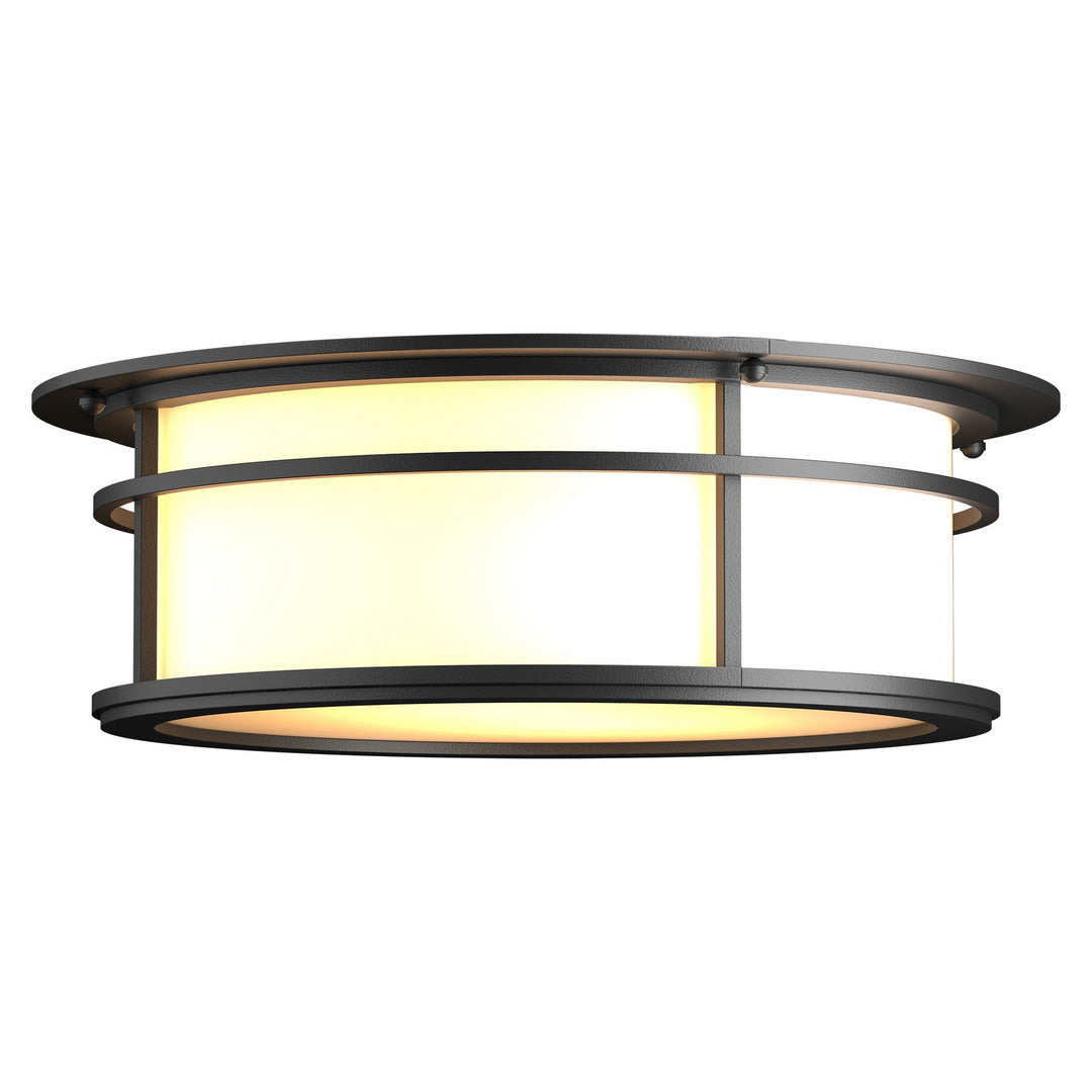 Hubbardton Forge Canada - 365650-SKT-80-GG0218 - Two Light Outdoor Flush Mount - Province - Coastal Black