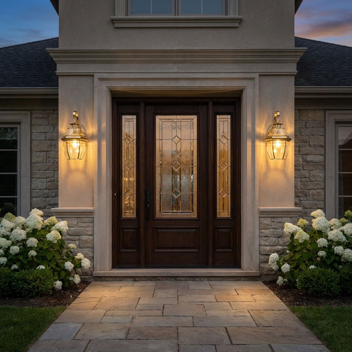 Generation Lighting Canada - 8067-02 - One Light Outdoor Wall Lantern - Lancaster - Polished Brass