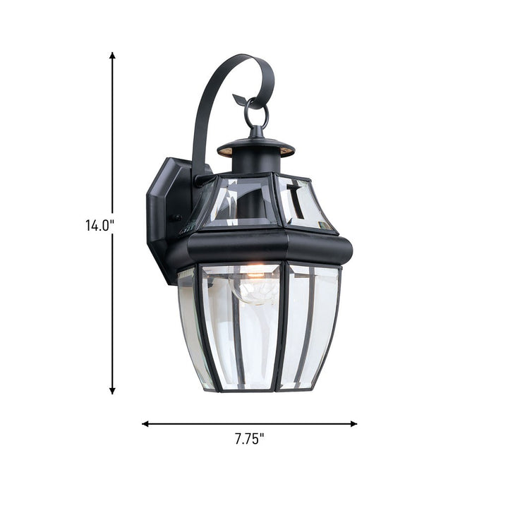 Generation Lighting Canada - 8067-12 - One Light Outdoor Wall Lantern - Lancaster - Black