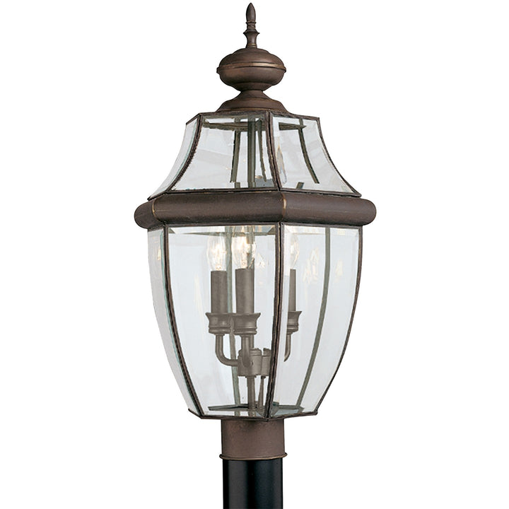 Generation Lighting Canada - 8239-71 - Three Light Outdoor Post Lantern - Lancaster - Antique Bronze