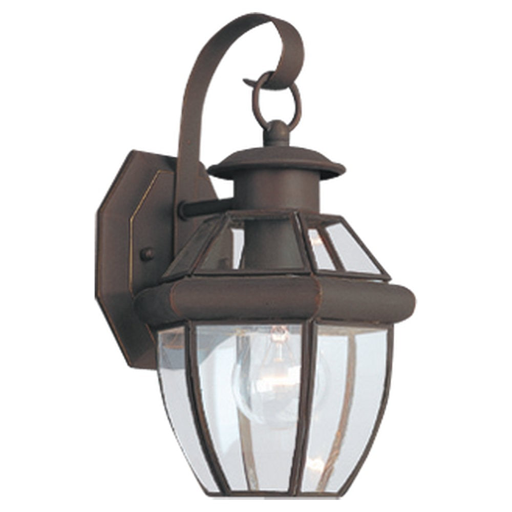Lancaster One Light Outdoor Wall Lantern in Antique Bronze - available from The Lighting Shoppe, trusted by Canadian homeowners