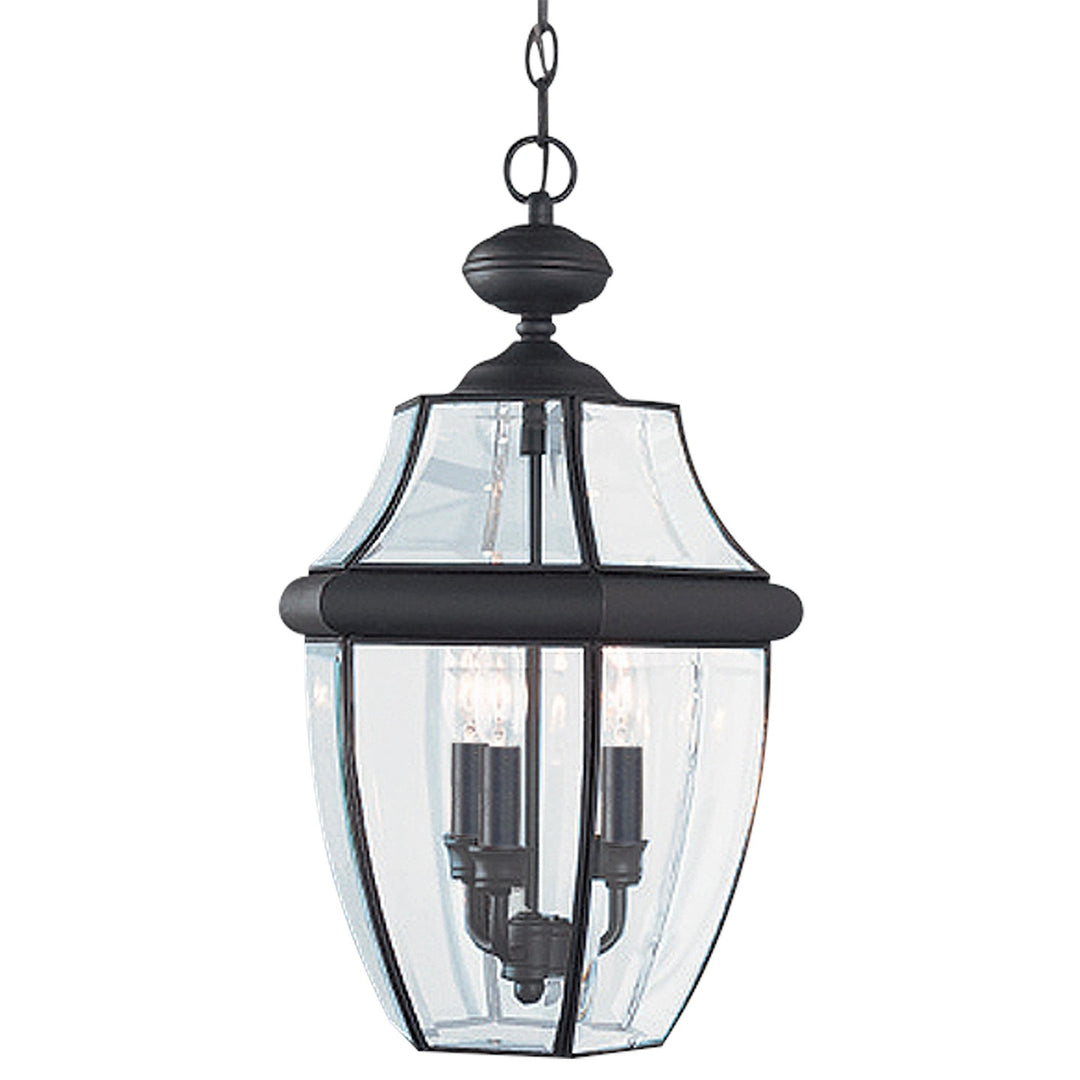 Lancaster Three Light Outdoor Pendant in Black - available from The Lighting Shoppe, trusted by Canadian homeowners