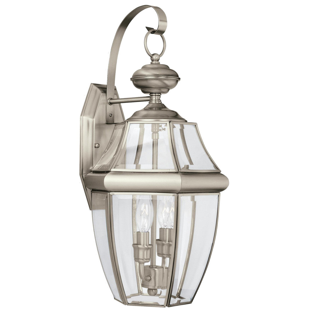 Generation Lighting Canada - 8039-965 - Two Light Outdoor Wall Lantern - Lancaster - Antique Brushed Nickel