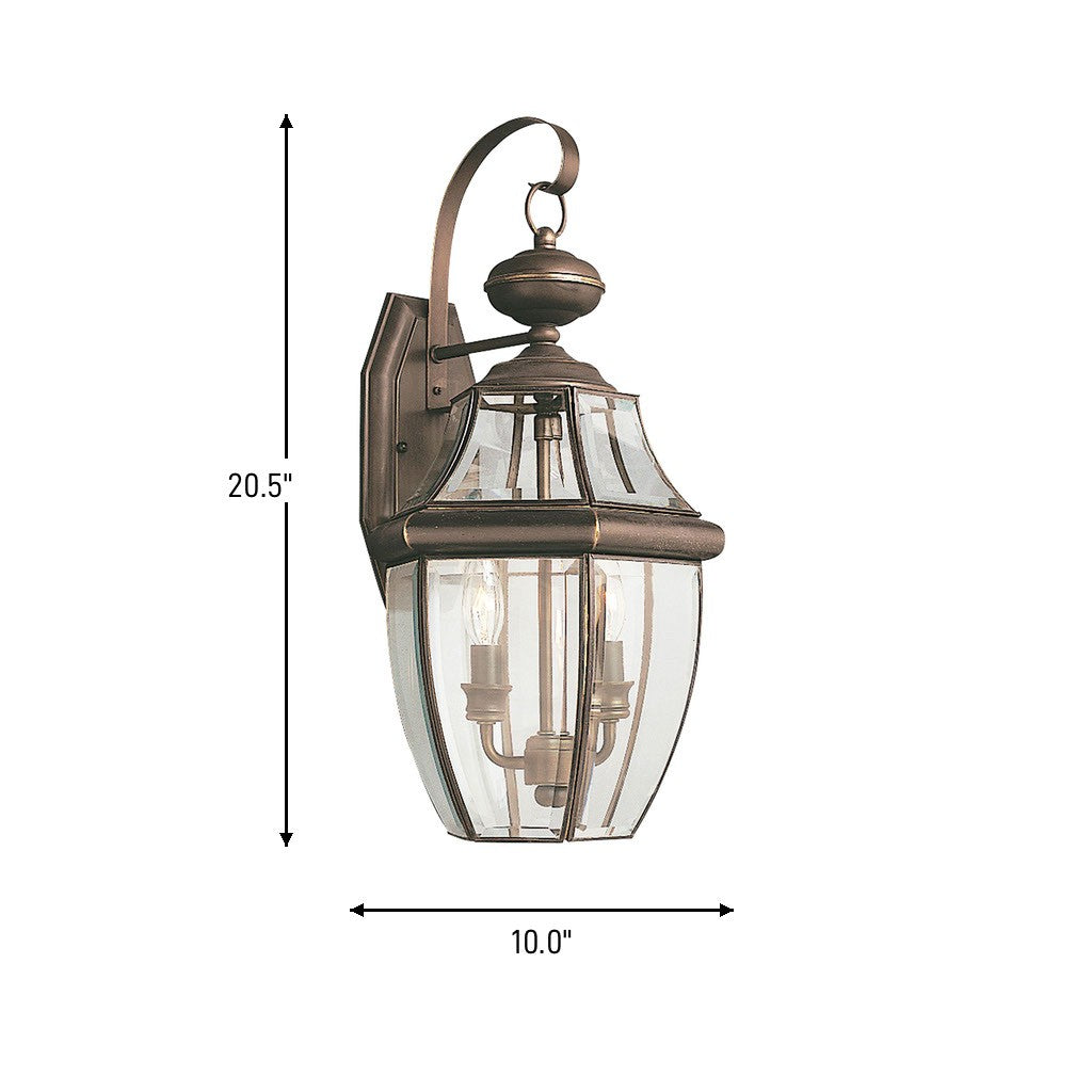 Generation Lighting Canada - 8039-71 - Two Light Outdoor Wall Lantern - Lancaster - Antique Bronze