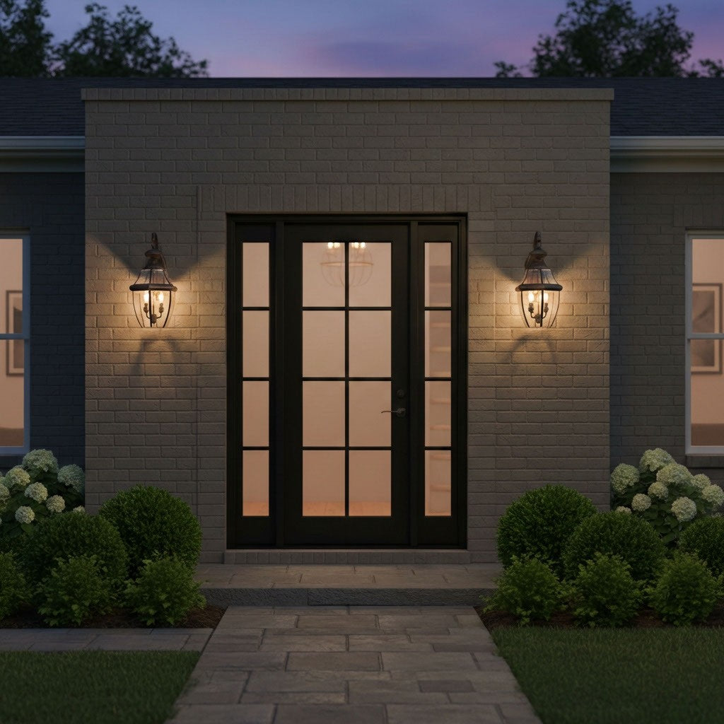 Generation Lighting Canada - 8039-71 - Two Light Outdoor Wall Lantern - Lancaster - Antique Bronze