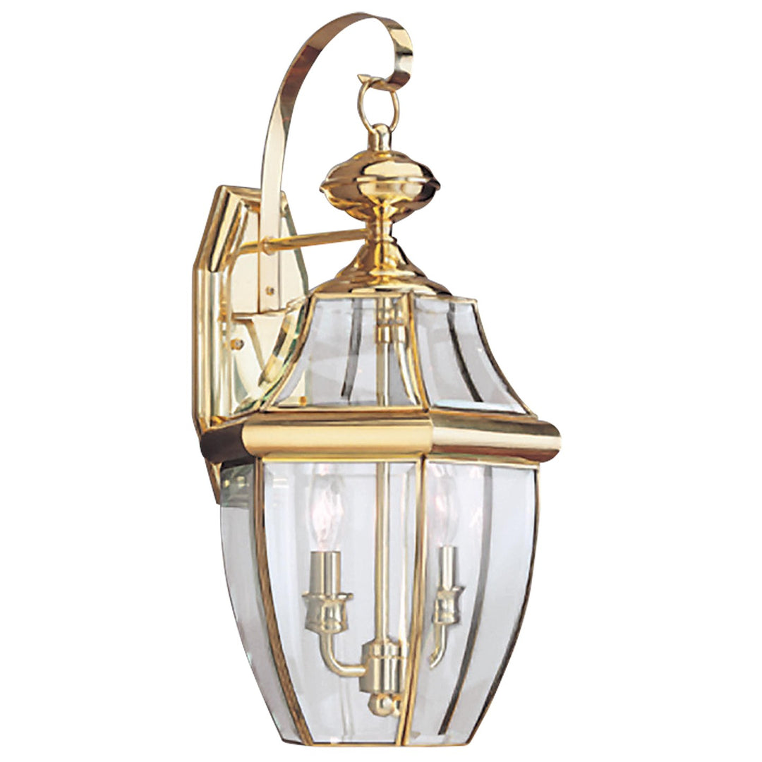 Generation Lighting Canada - 8039-02 - Two Light Outdoor Wall Lantern - Lancaster - Polished Brass