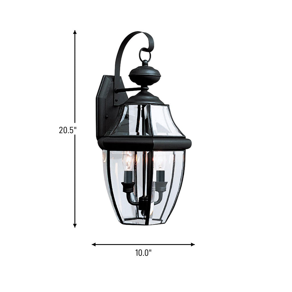 Generation Lighting Canada - 8039-12 - Two Light Outdoor Wall Lantern - Lancaster - Black