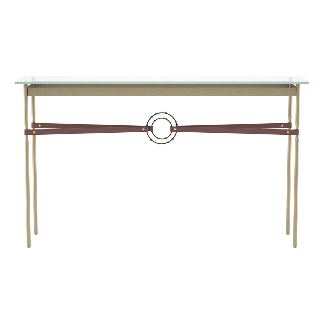 Equus Console Table in Soft Gold - available from The Lighting Shoppe, trusted by Canadian homeowners