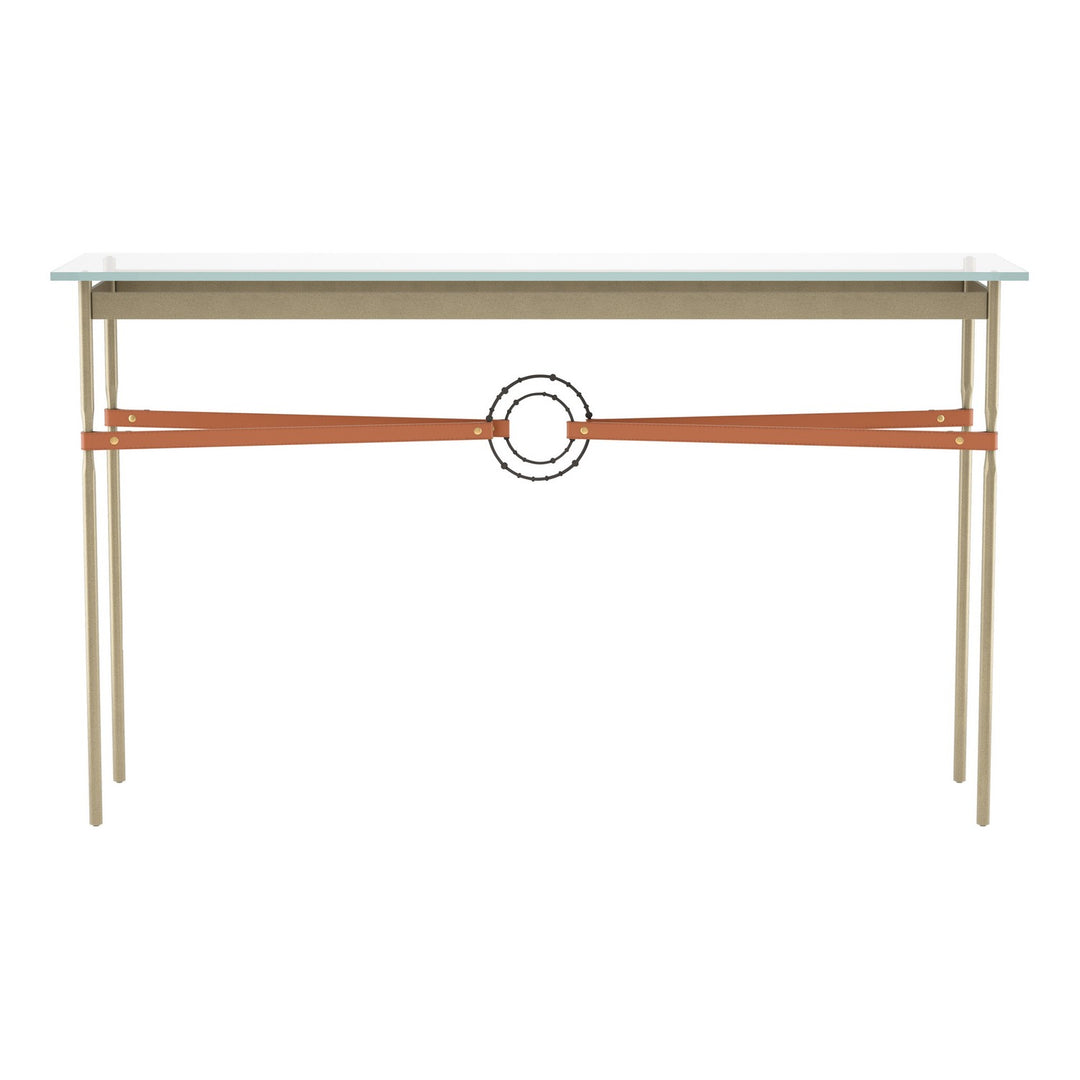 Equus Console Table in Soft Gold - available from The Lighting Shoppe, trusted by Canadian homeowners