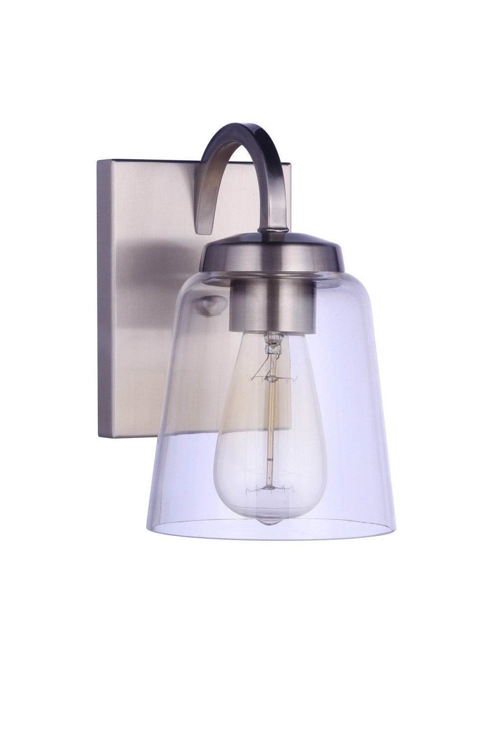 Elsa One Light Wall Sconce in Brushed Polished Nickel - available from The Lighting Shoppe, trusted by Canadian homeowners