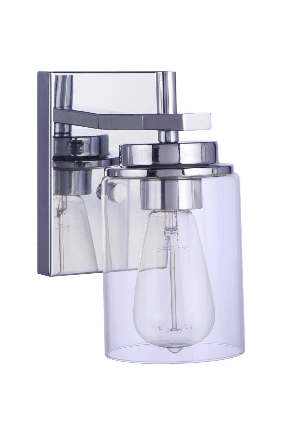 Reeves One Light Wall Sconce in Chrome - available from The Lighting Shoppe, trusted by Canadian homeowners