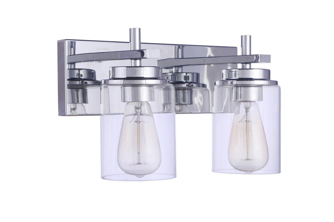 Reeves Two Light Vanity in Chrome - available from The Lighting Shoppe, trusted by Canadian homeowners