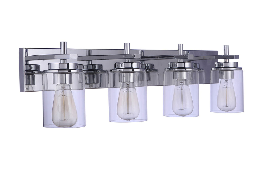 Reeves Four Light Vanity in Chrome - available from The Lighting Shoppe, trusted by Canadian homeowners