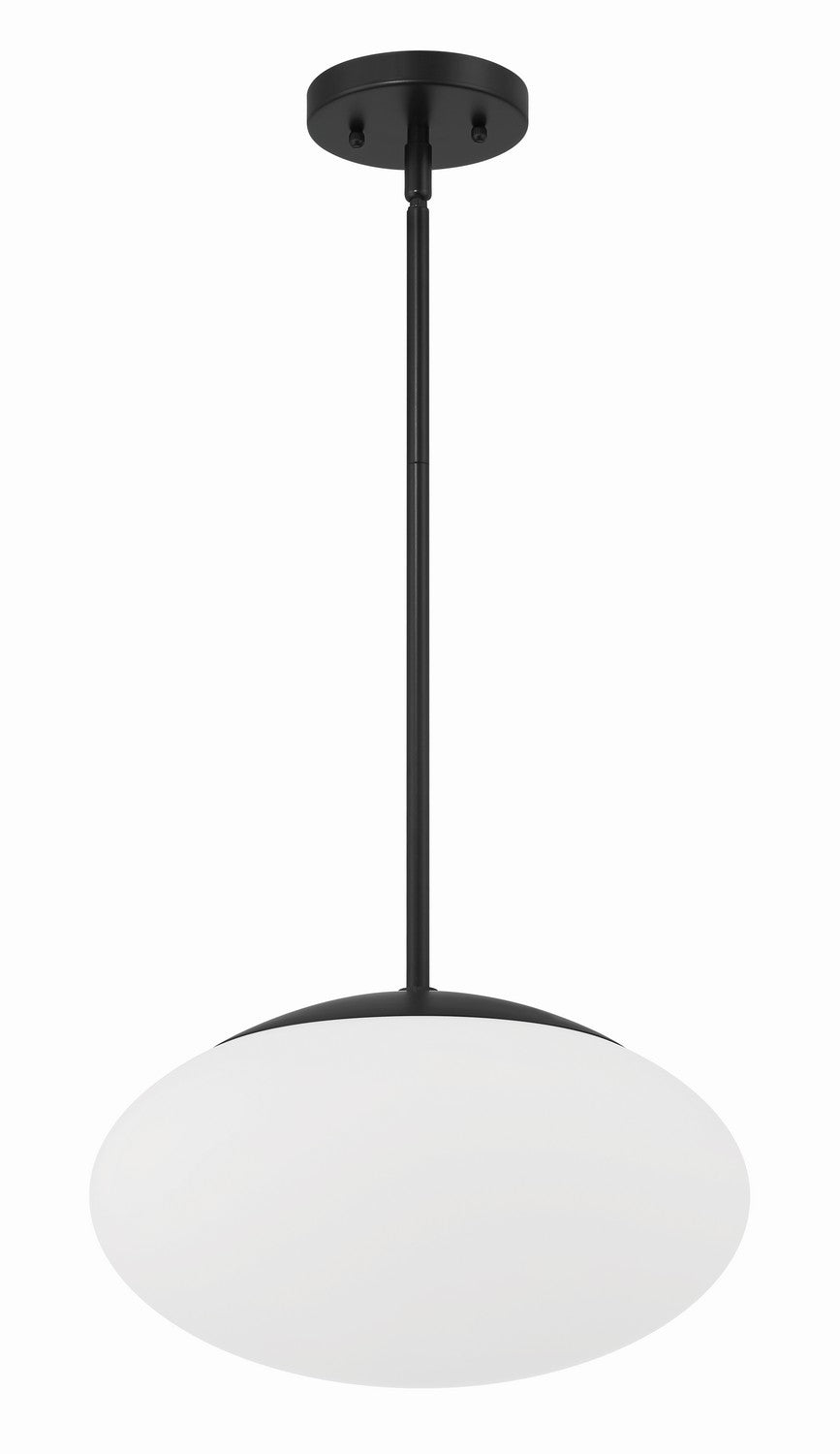 Gaze One Light Pendant in Flat Black - available from The Lighting Shoppe, trusted by Canadian homeowners