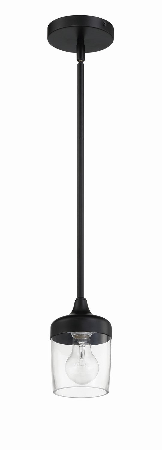 Wrenn One Light Mini Pendant in Flat Black - available from The Lighting Shoppe, trusted by Canadian homeowners