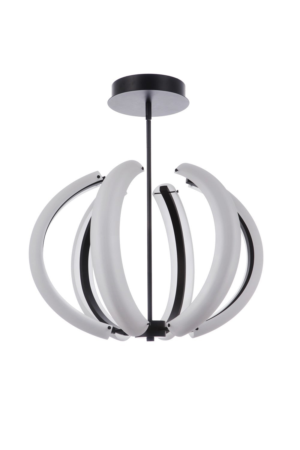 Unwind LED Pendant in Flat Black - available from The Lighting Shoppe, trusted by Canadian homeowners