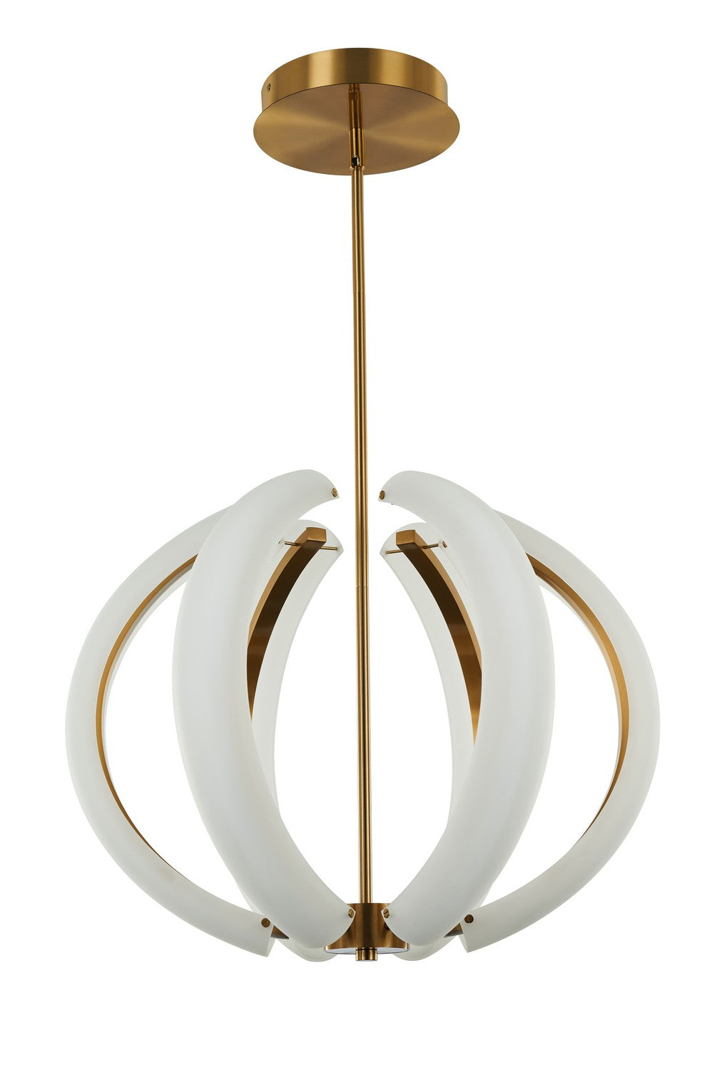 Unwind LED Pendant in Satin Brass - available from The Lighting Shoppe, trusted by Canadian homeowners