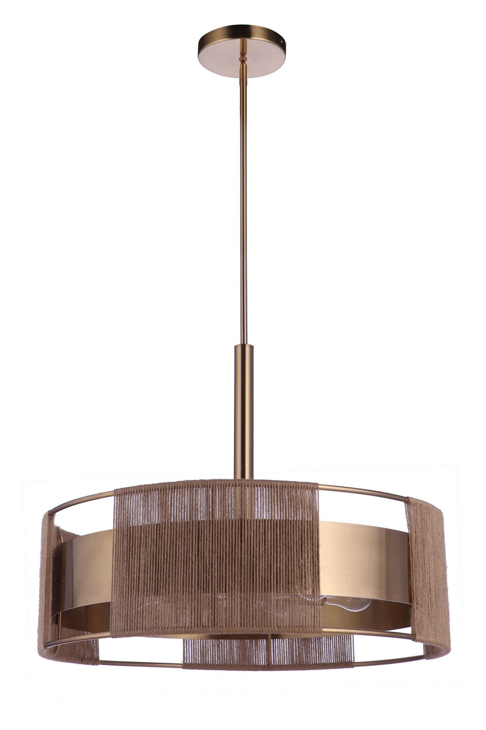 Kensey Six Light Pendant in Satin Brass - available from The Lighting Shoppe, trusted by Canadian homeowners