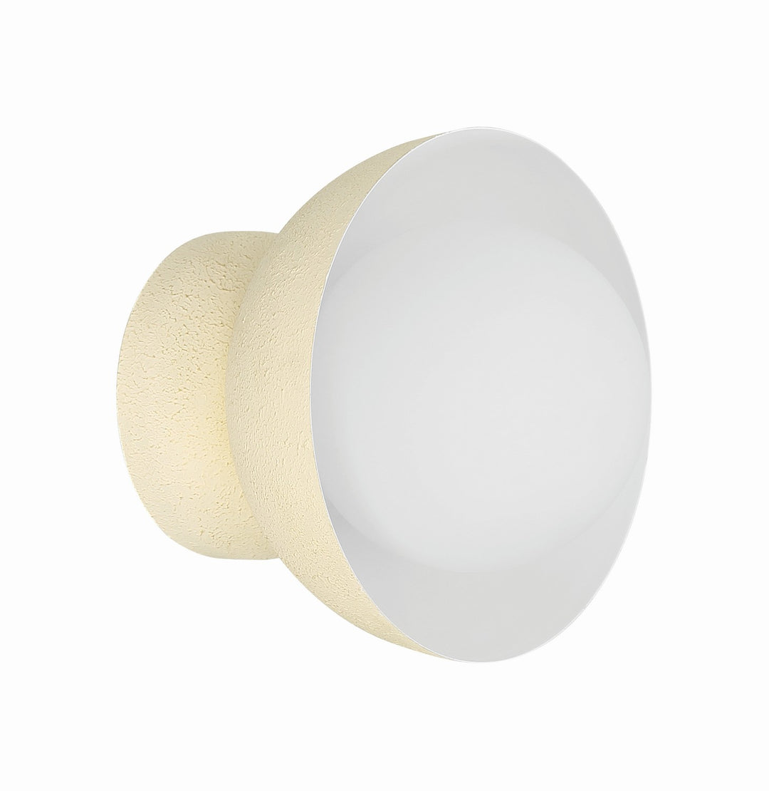 Ventura Dome One Light Wall Sconce in Cottage White - available from The Lighting Shoppe, trusted by Canadian homeowners