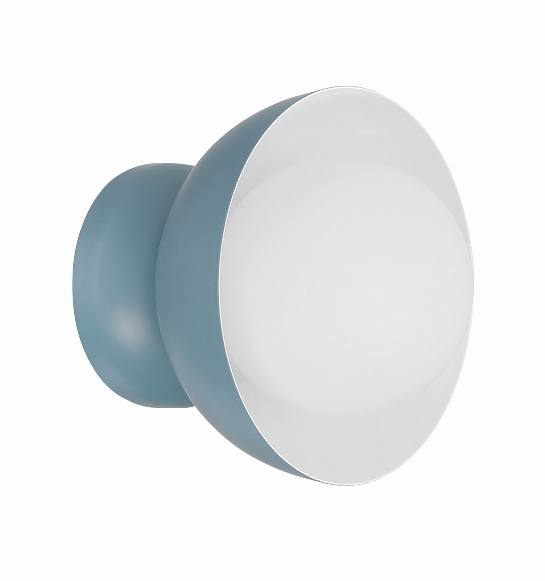 Ventura Dome One Light Wall Sconce in Dusty Blue - available from The Lighting Shoppe, trusted by Canadian homeowners