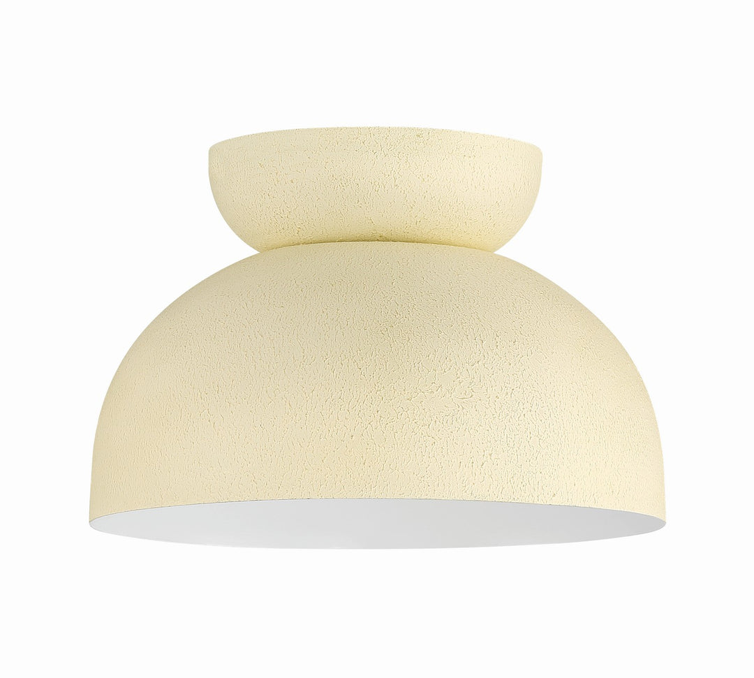 Ventura Dome One Light Flushmount in Cottage White - available from The Lighting Shoppe, trusted by Canadian homeowners