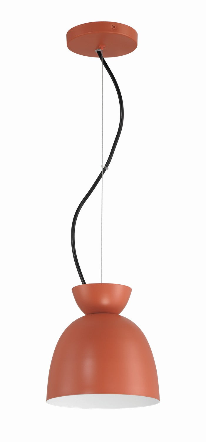 Ventura Dome One Light Mini Pendant in Baked Clay - available from The Lighting Shoppe, trusted by Canadian homeowners