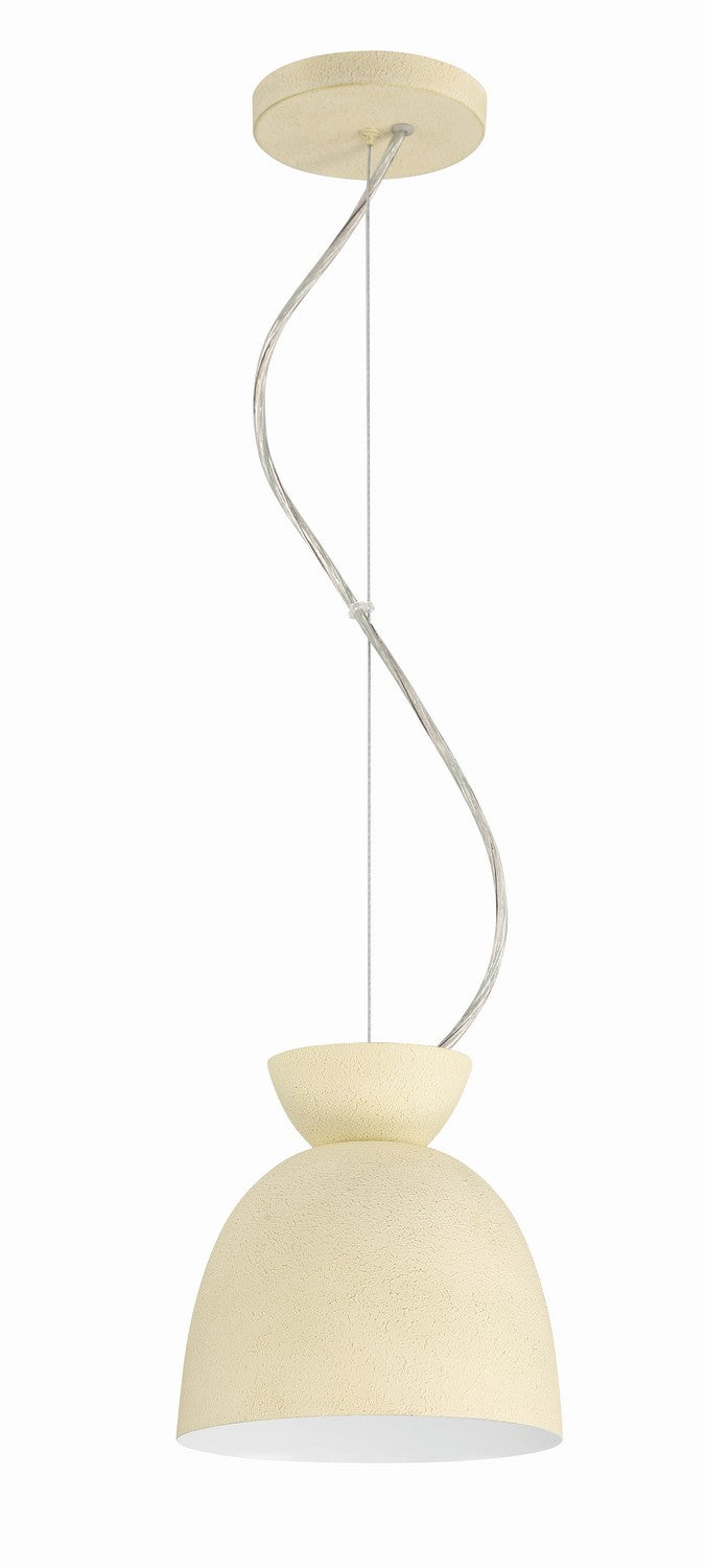 Ventura Dome One Light Mini Pendant in Cottage White - available from The Lighting Shoppe, trusted by Canadian homeowners
