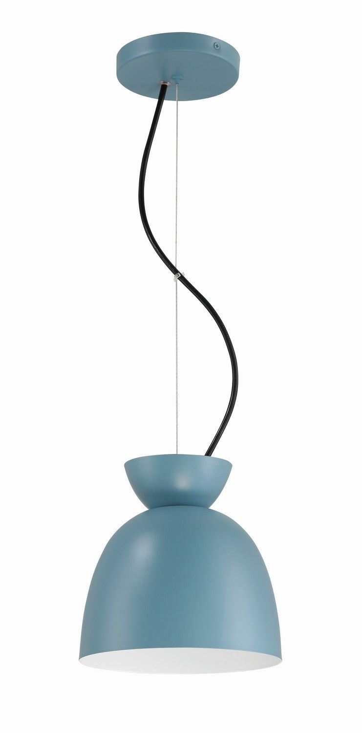 Ventura Dome One Light Mini Pendant in Dusty Blue - available from The Lighting Shoppe, trusted by Canadian homeowners