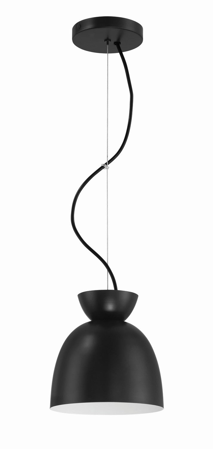 Ventura Dome One Light Pendant in Flat Black - available from The Lighting Shoppe, trusted by Canadian homeowners