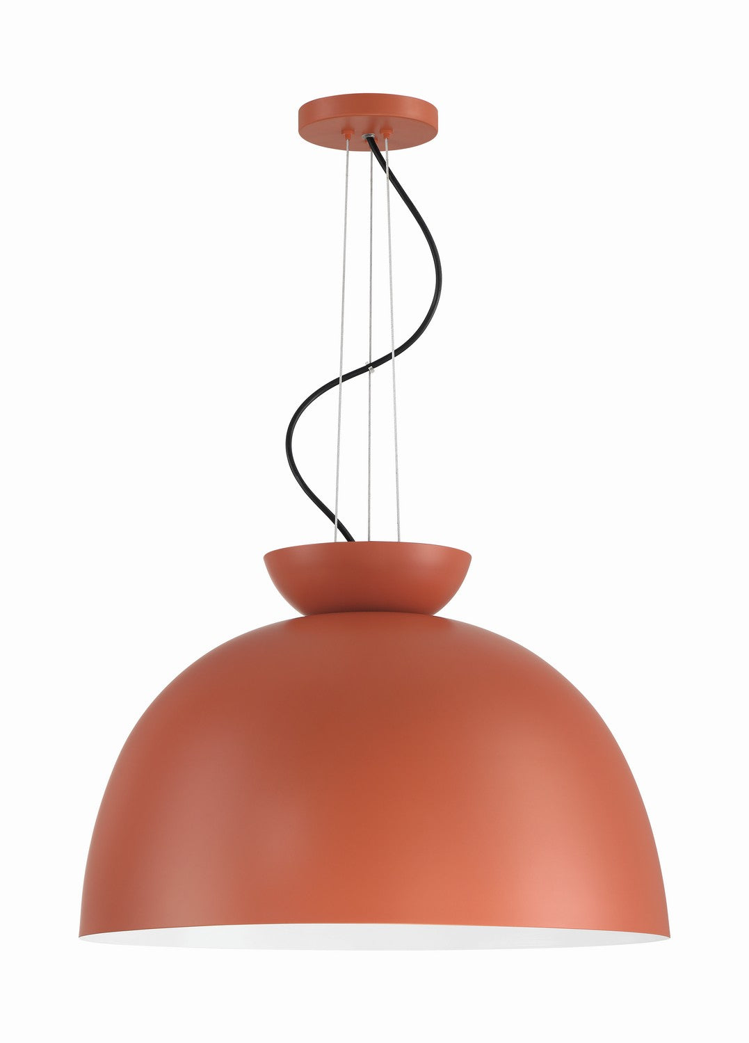 Ventura Dome One Light Pendant in Baked Clay - available from The Lighting Shoppe, trusted by Canadian homeowners