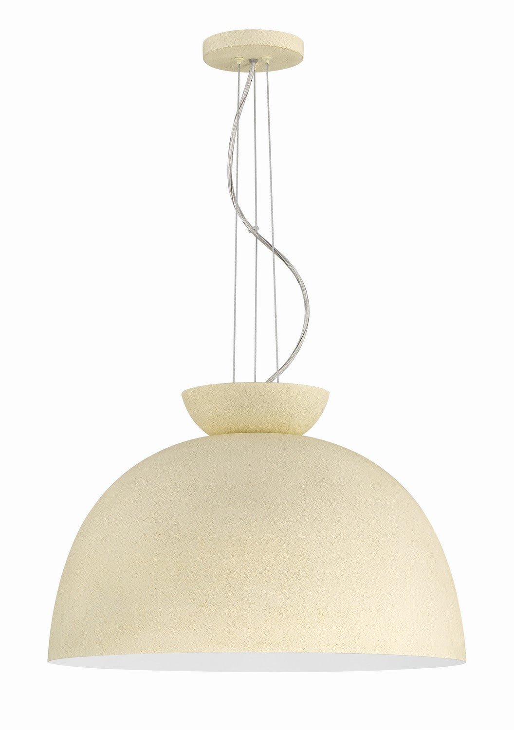 Ventura Dome One Light Pendant in Cottage White - available from The Lighting Shoppe, trusted by Canadian homeowners