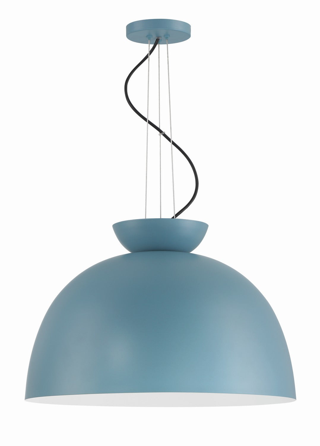 Ventura Dome One Light Pendant in Dusty Blue - available from The Lighting Shoppe, trusted by Canadian homeowners